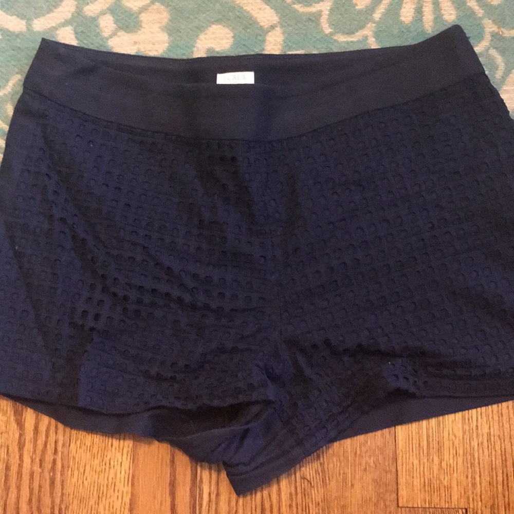 J Crew Navy shorts with textured front